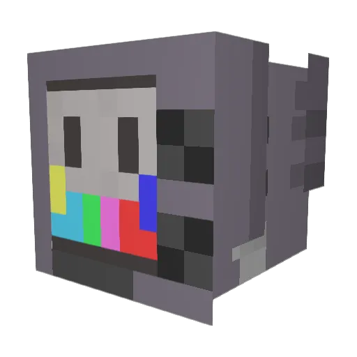 Bowsoren Minecraft avatar head, 3D render