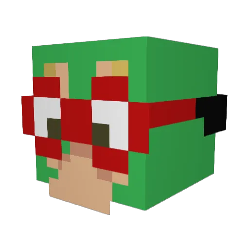 Bowstons Minecraft avatar head, 3D render