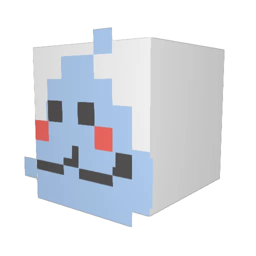 Bowtie18 Minecraft avatar head, 3D render