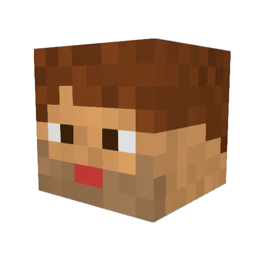Box5555 Minecraft avatar head, 3D render