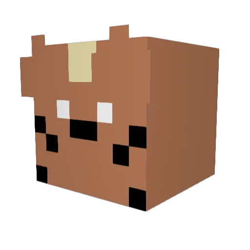 BoxFoxMC Minecraft avatar head, 3D render