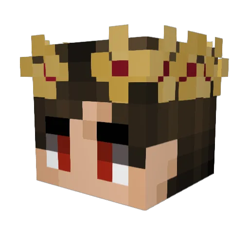 BoxHeadBoi Minecraft avatar head, 3D render