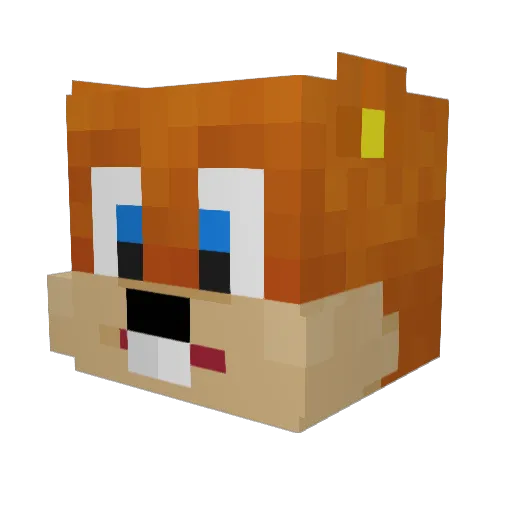 BoxIsMyName_ Minecraft avatar head, 3D render