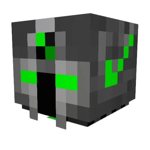 BoxOCreepers Minecraft avatar head, 3D render