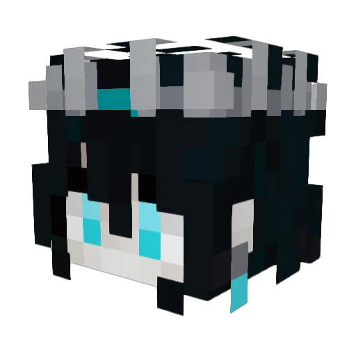BoxOfCroutons Minecraft avatar head, 3D render