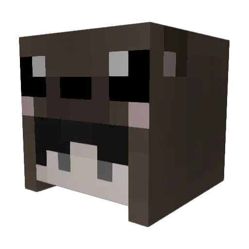 BoxShard Minecraft avatar head, 3D render