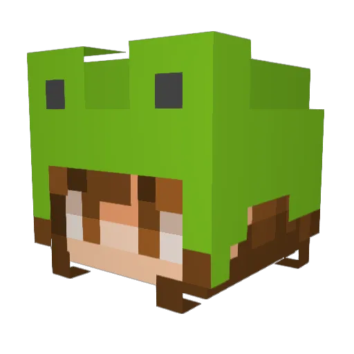 Box_Hakoya Minecraft avatar head, 3D render