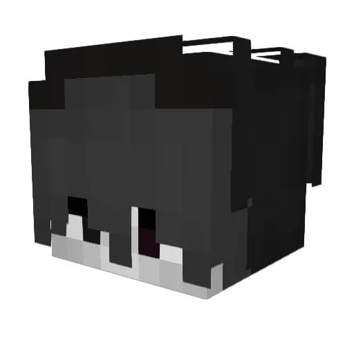 Boxel0 Minecraft avatar head, 3D render
