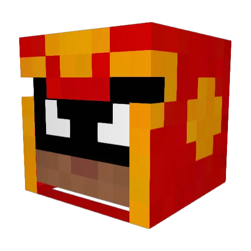 Boxerbro10 Minecraft avatar head, 3D render