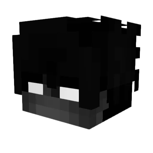 Boxeur Minecraft avatar head, 3D render