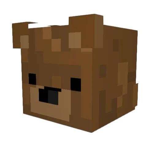 Boxhats Minecraft avatar head, 3D render