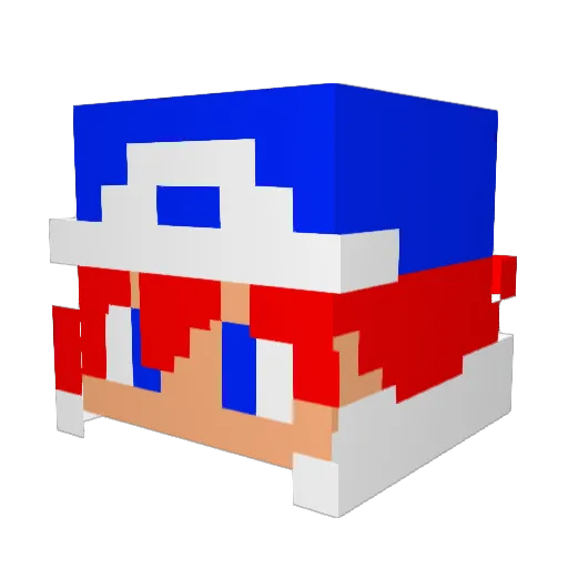 Boxheadr21 Minecraft avatar head, 3D render