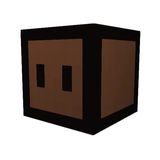 BoxiDaBox Minecraft avatar head, 3D render