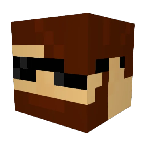 Boxie13 Minecraft avatar head, 3D render