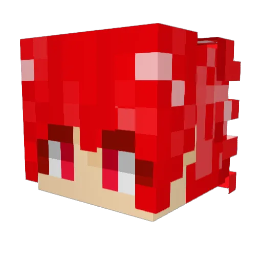 Boxie34 Minecraft avatar head, 3D render
