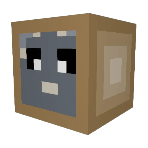 Boximal Minecraft avatar head, 3D render