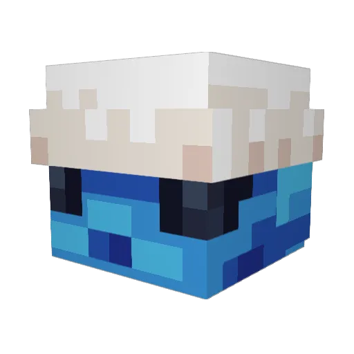 Boxination Minecraft avatar head, 3D render