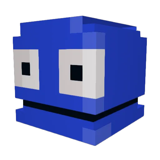 Boxinette Minecraft avatar head, 3D render