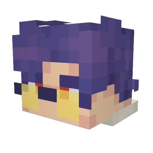 Boxintrus Minecraft avatar head, 3D render