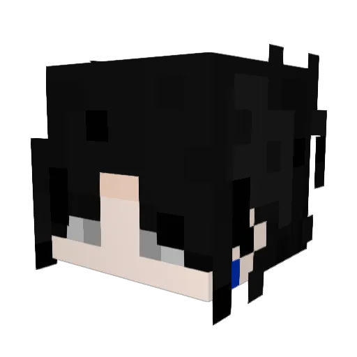 BoxmanTM Minecraft avatar head, 3D render