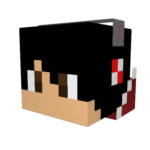 Boxmans22 Minecraft avatar head, 3D render