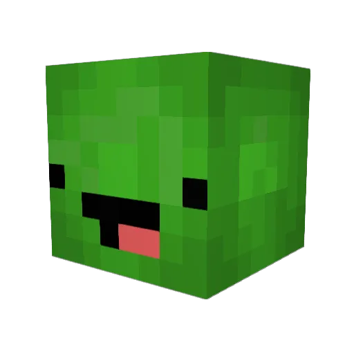 Boxutere Minecraft avatar head, 3D render