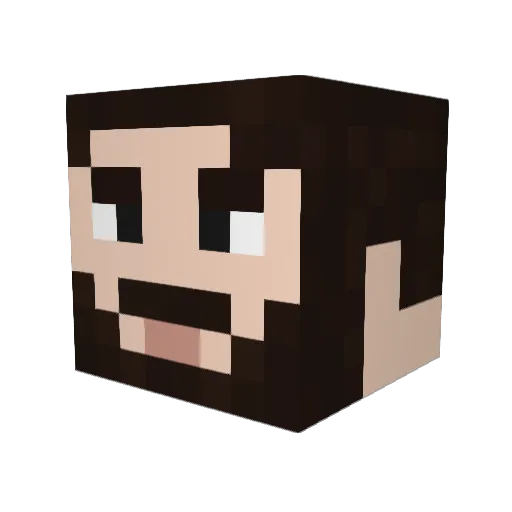 Boxxx_ Minecraft avatar head, 3D render