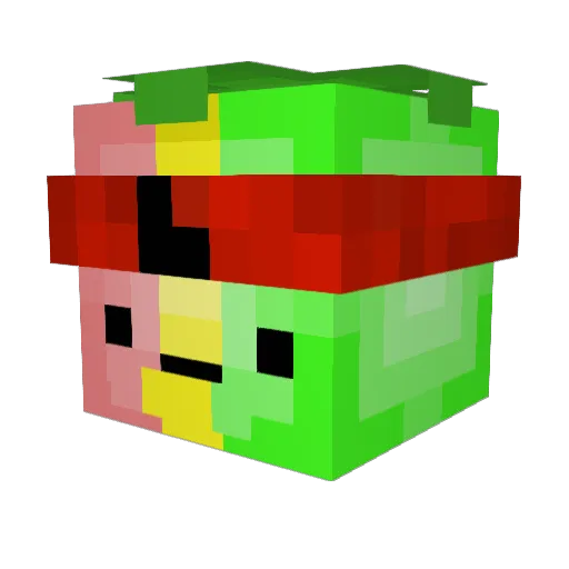 Boxy43 Minecraft avatar head, 3D render