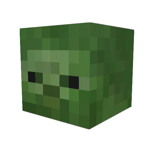 Boxyud Minecraft avatar head, 3D render