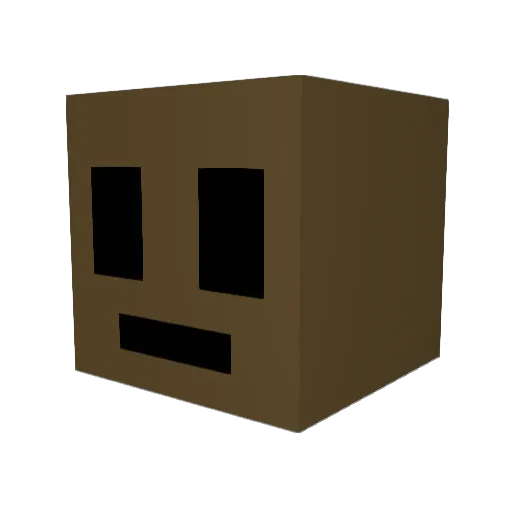 Boxyumi Minecraft avatar head, 3D render