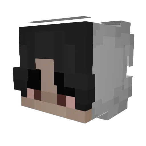 BoyBarbie Minecraft avatar head, 3D render