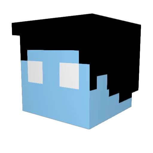 BoyGamer98 Minecraft avatar head, 3D render