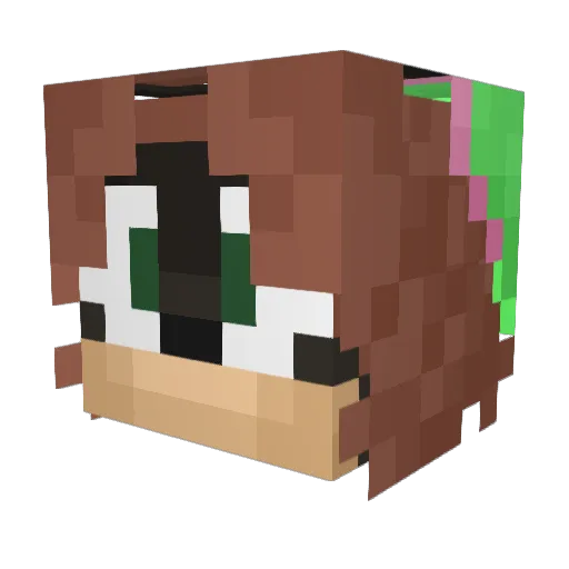 BoyIIMan Minecraft avatar head, 3D render