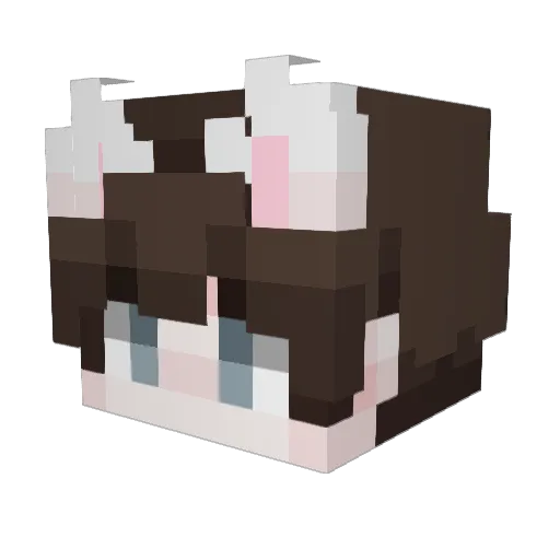 BoySubmissive Minecraft avatar head, 3D render
