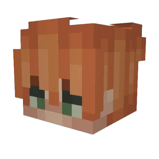 BoyWithCookie Minecraft avatar head, 3D render