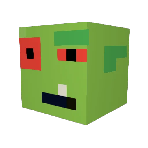 Boyahg Minecraft avatar head, 3D render