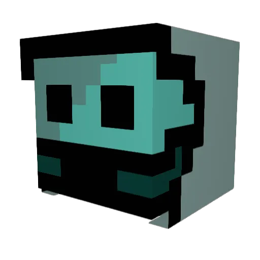Boydie_A Minecraft avatar head, 3D render