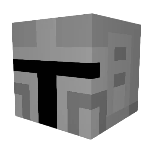 Boygus Minecraft avatar head, 3D render