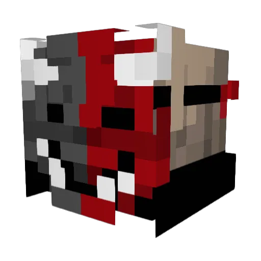 Boyista Minecraft avatar head, 3D render