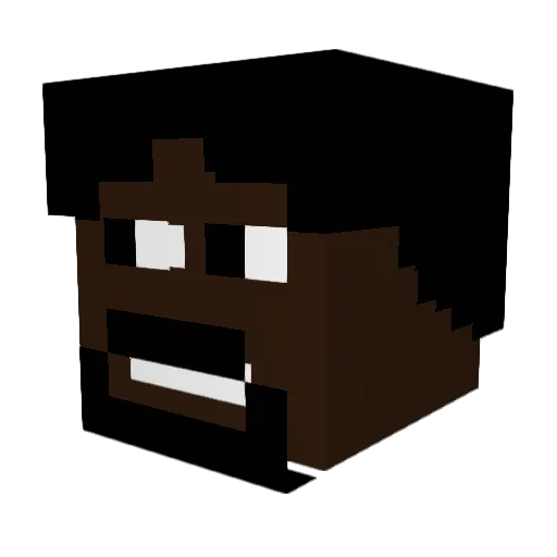 Boykosh Minecraft avatar head, 3D render
