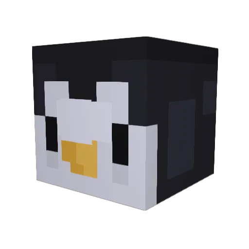 Boyya Minecraft avatar head, 3D render