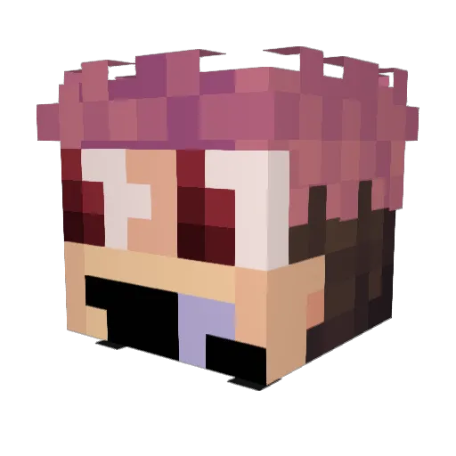 BoyzIIBread Minecraft avatar head, 3D render