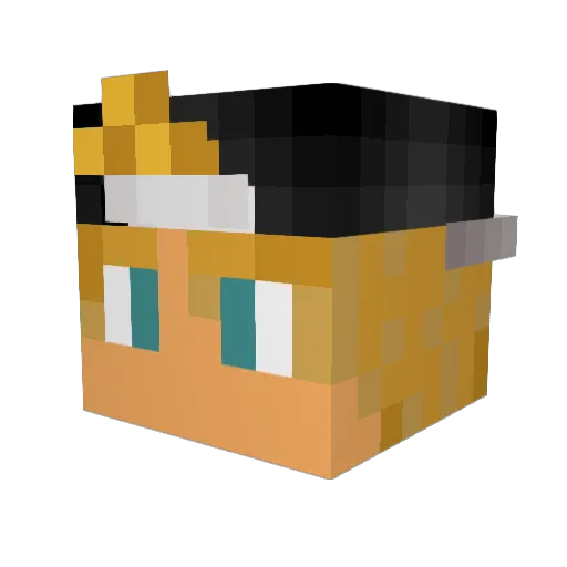 BozeHond Minecraft avatar head, 3D render
