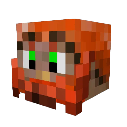 Bozean Minecraft avatar head, 3D render
