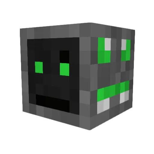 Boznier Minecraft avatar head, 3D render