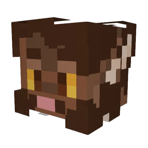 BozoVonBozotonV Minecraft avatar head, 3D render