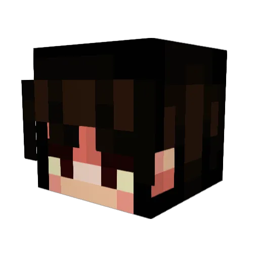 Bozo_Hert Minecraft avatar head, 3D render