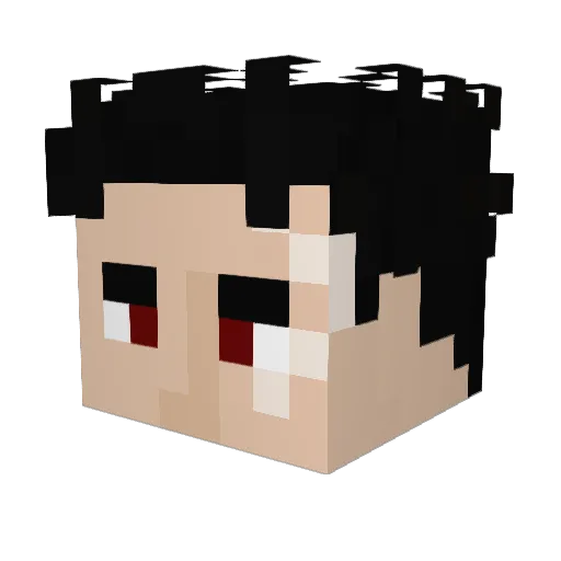 Bozo_Jahhh Minecraft avatar head, 3D render
