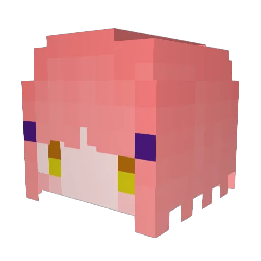Bozzmtw Minecraft avatar head, 3D render