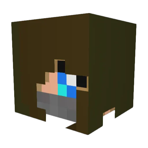 Bpigman1 Minecraft avatar head, 3D render